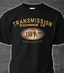 Black Transmission Exchange Co T-shirt - X-Large FREE SHIPPING IN USA