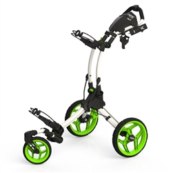 Clicgear Rovic Swivel RV1S Golf Push Cart - Arctic/Lime