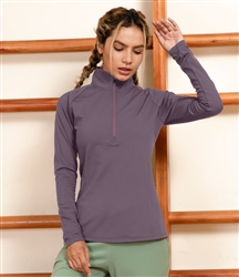 Halara Solid Slimming Turtleneck Half Zip Sports Sweatshirt