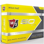 Wilson Staff Fifty Elite Yellow Golf Balls - 1 Dozen