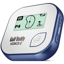 GolfBuddy Voice 2 GPS Rangefinder - White/Blue