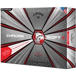 Callaway Chrome Soft X 18 Truvis Red Golf Balls - 1 Dozen