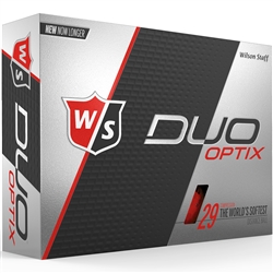 Wilson Staff Duo Soft Optix Red Golf Balls - 1 Dozen