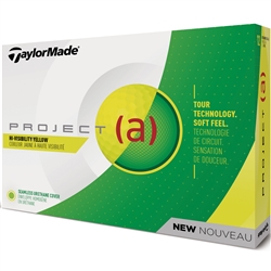 TaylorMade Project (a) Yellow Golf Balls - 1 Dozen