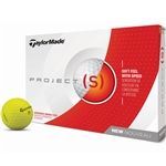 TaylorMade Project (s) Matte Yellow Golf Balls - 1 Dozen