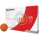 TaylorMade Project (s) Matte Orange Golf Balls - 1 Dozen