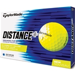 TaylorMade TM Distance+ Yellow Golf Balls - 1 Dozen