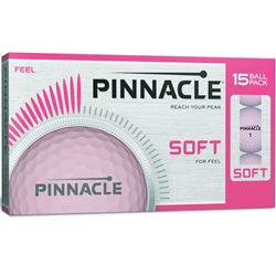 Pinnacle Soft Pink Golf Balls - 15 Pack