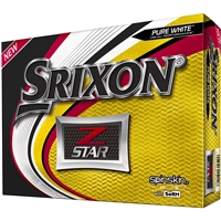 Srixon Z-Star Pure White Golf Balls - 1 Dozen