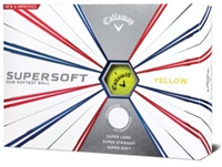 Callaway Supersoft 19 Yellow Golf Balls - 1 Dozen