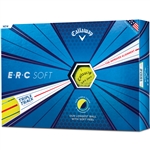 Callaway ERC Soft Triple Track 19 Yellow Golf Balls - 1 Dozen