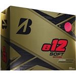 Bridgestone e12 Soft Matte Red Golf Balls - 1 Dozen