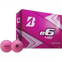 Bridgestone e6 Lady Pink Golf Balls - 1 Dozen