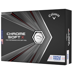 Callaway Chrome Soft X Triple Track 2020 Golf Balls - White