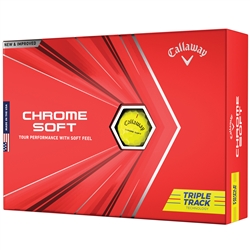 Callaway Chrome Soft Triple Track 2020 Golf Balls - Yellow