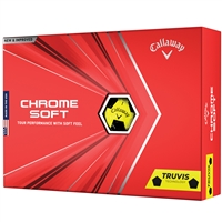 Callaway Chrome Soft Truvis 2020 Golf Balls - Yellow/Black