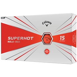 Callaway Superhot Bold 2020 Golf Balls - Red