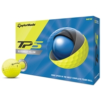 TaylorMade TP5 Yellow Golf Balls - 1 Dozen