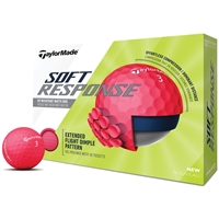 TaylorMade Soft Response Red Golf Balls - 1 Dozen