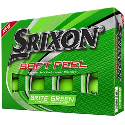 Srixon Soft Feel Brite Green Golf Balls - 1 Dozen