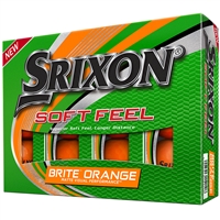 Srixon Soft Feel Brite Orange Golf Balls - 1 Dozen