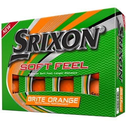 Srixon Soft Feel Brite Orange Golf Balls - 1 Dozen