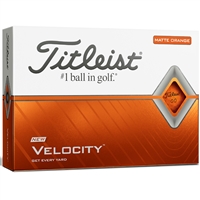 Titleist Velocity Matte Orange Golf Balls - 1 Dozen
