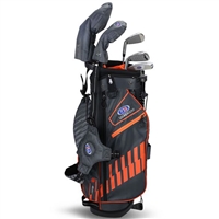 US Kids UL51-s 5 Club Stand Set - Grey/Orange Bag