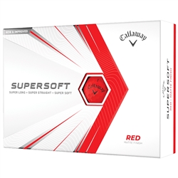 Callaway Supersoft 21 Red Golf Balls - 1 Dozen