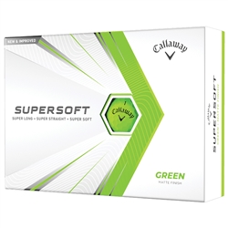 Callaway Supersoft 21 Green Golf Balls - 1 Dozen