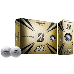 Bridgestone e12 Contact White Golf Balls - 1 Dozen