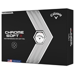 Callaway Chrome Soft X White Golf Balls - 1 Dozen