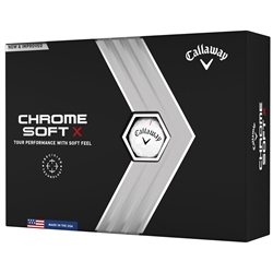 Callaway Chrome Soft X White Golf Balls - 1 Dozen