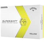 Callaway SuperSoft 2023 Yellow Golf Balls - 1 Dozen