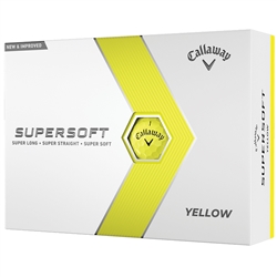 Callaway SuperSoft 2023 Yellow Golf Balls - 1 Dozen