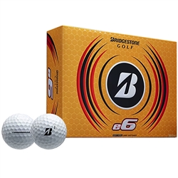 Bridgestone e6 White Golf Balls - 1 Dozen