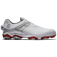 FootJoy Tour X BOA Men's Golf Shoes - White/Grey/Red
