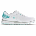 FootJoy Pro SL Women's Golf Shoes - White/Aqua