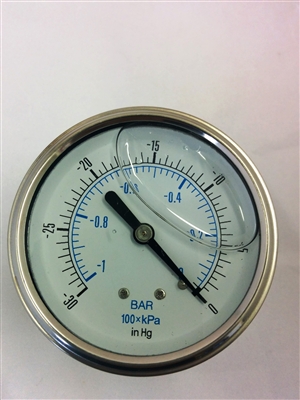 Vacuum Gauge Stainless Steel SKU 25.911-30HG