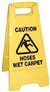 CAUTION FOLDING PLASTIC SIGN SKU AW02