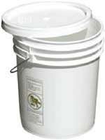 5 GAL WHITE PLASTIC PAIL SKU AX100