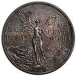 1921 Mexico 2 Peso AU58 KM462 Centennial