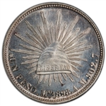 1898 Mexico Peso Restrike MS64