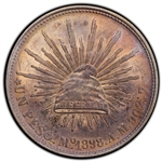 1898 Mexico Peso Restrike AU58