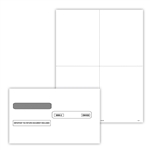 Blank W-2 4 Up Perforated Form Set with 50 Envelopes