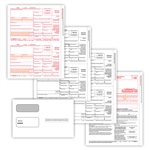 1099-INT Preprinted 10 sheet 4-pt (A/B/C/C) Set with 20 Self-Seal Envelopes