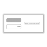 1099 3-up Double Window Envelope Wide- Self Adhesive