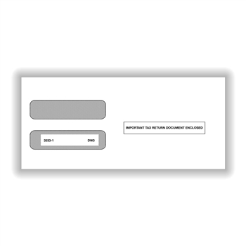 W-2 3UP Double Window Envelope