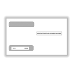 W-2 4Down Double Window Envelope - Self Adhesive