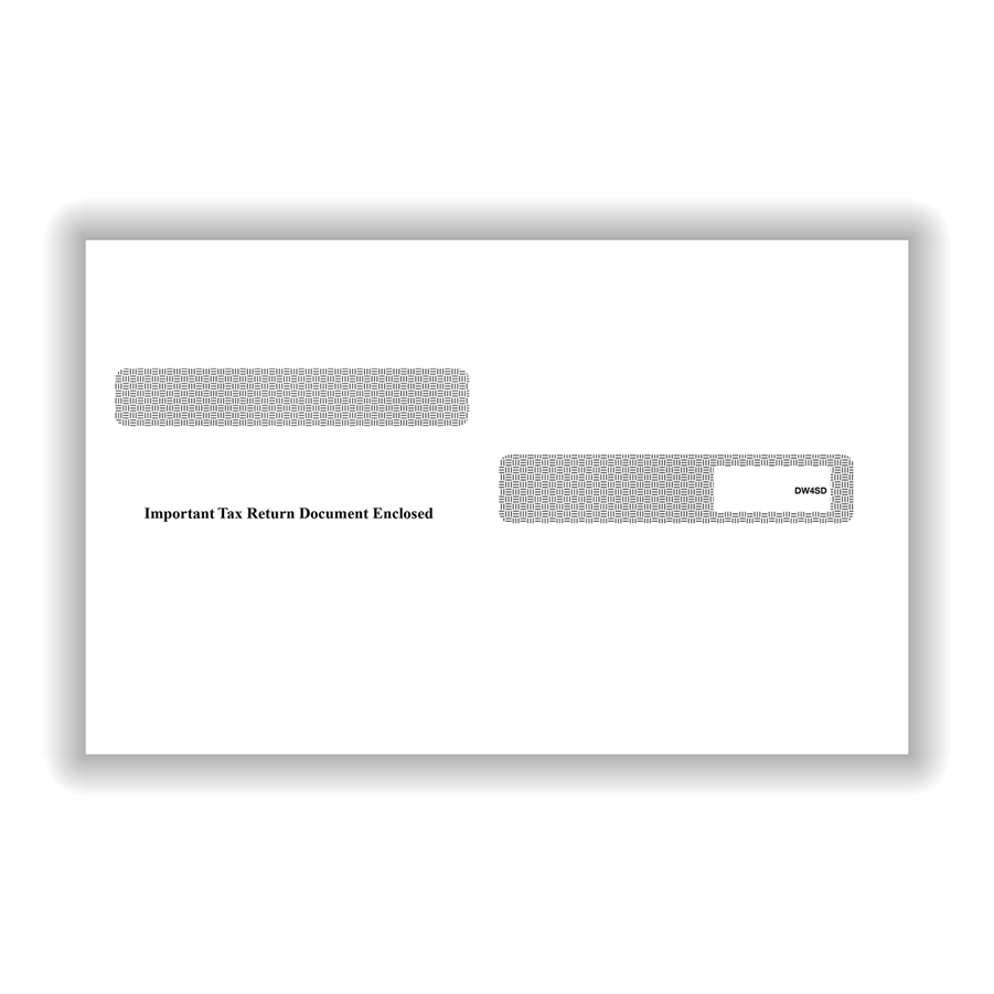 W-2 4Down Double Window Envelope | W-2 Envelopes | Tax Form Envelopes